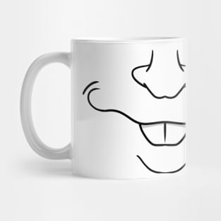 Derpy Bucktooth Smile  - Face Mask Mug
